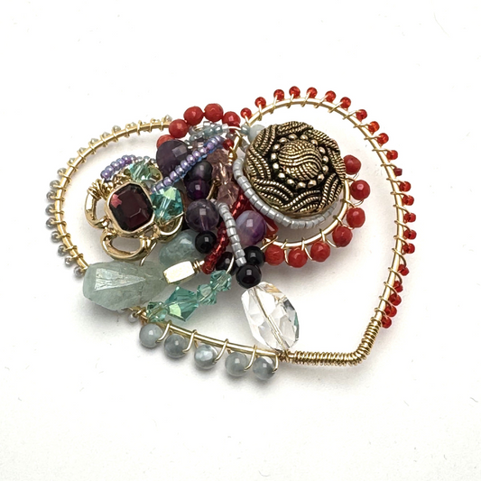 Heart Brooch - Soft Riot